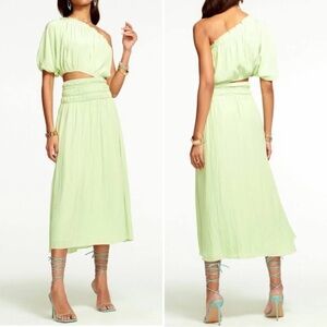 NWT Ramy Brook Dina Cut Out Dress Julep Green M